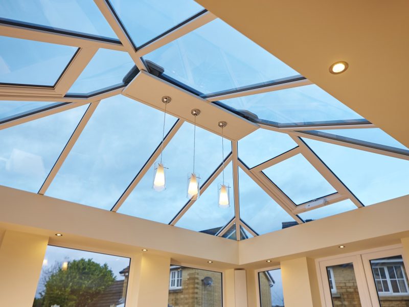 White modern Conservatory Roof