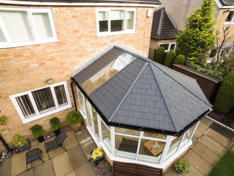 Tiled conservatory roof