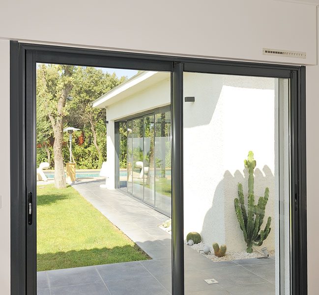 Slim Black Patio Doors