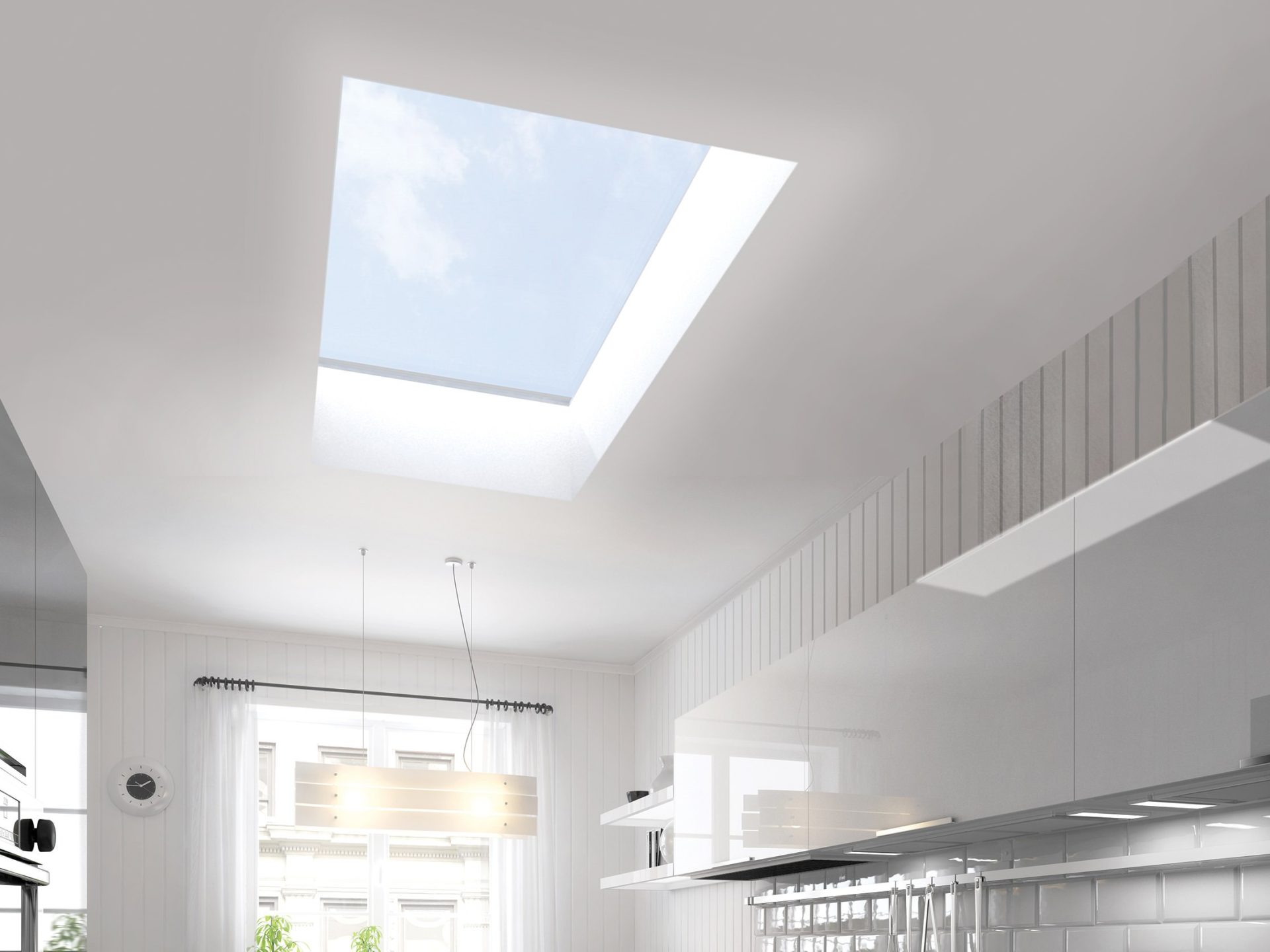 White Flat Skylight in Surrey