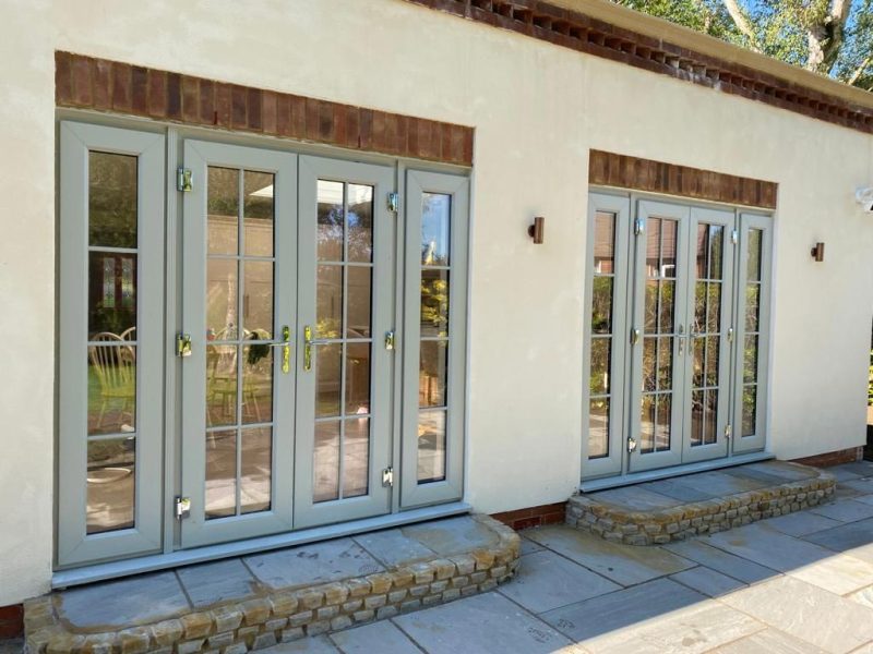 White upvc doors