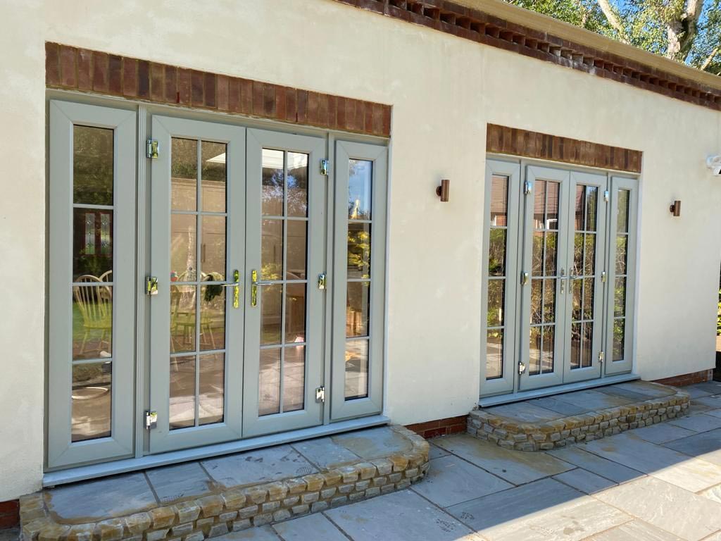 White upvc doors