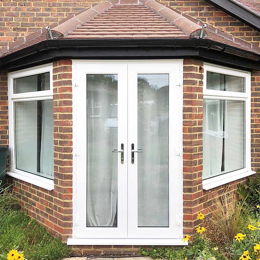 White uPVC French Doors