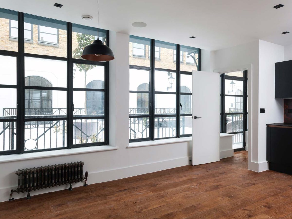 Black Steel Alternative Windows in Surrey