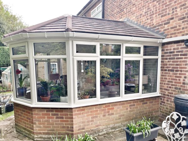After a conservatory roof placement