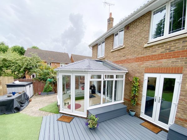 brand new conservatory roof installation