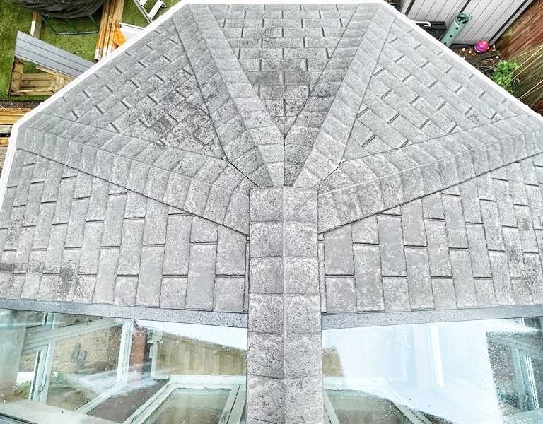 Birdseye view of conservatory roof