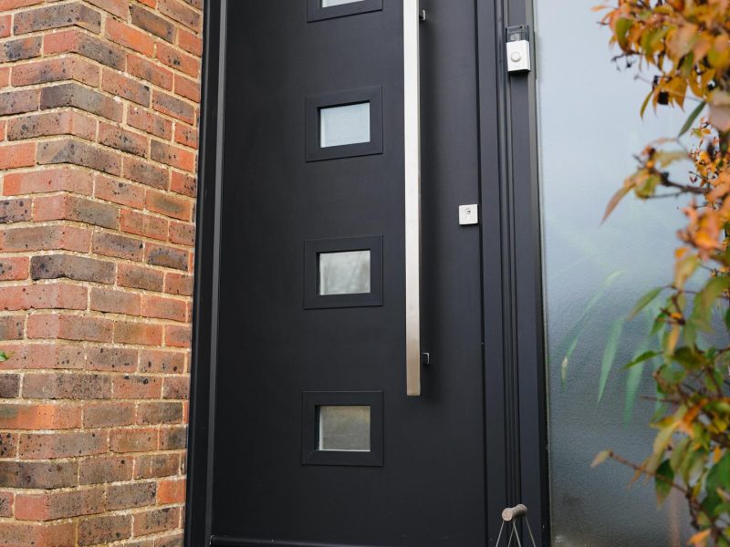 black composite doors