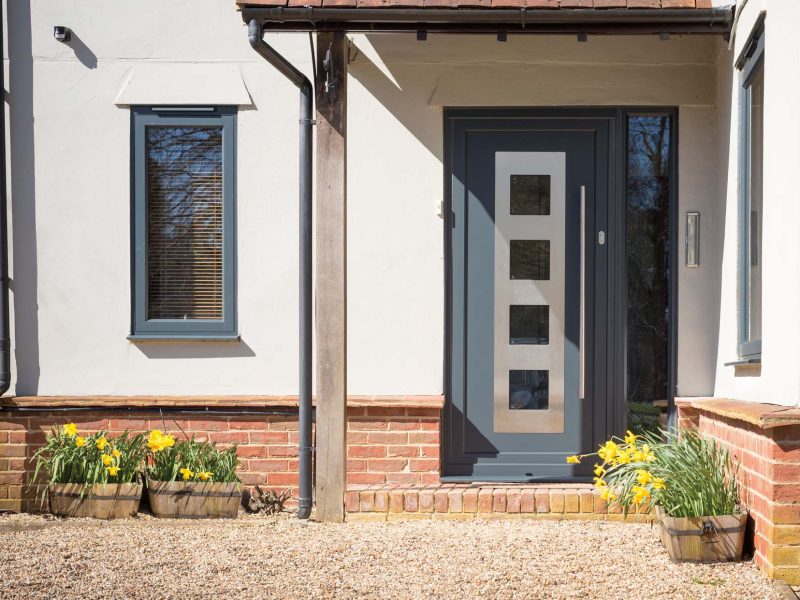 aluminium front doors near me