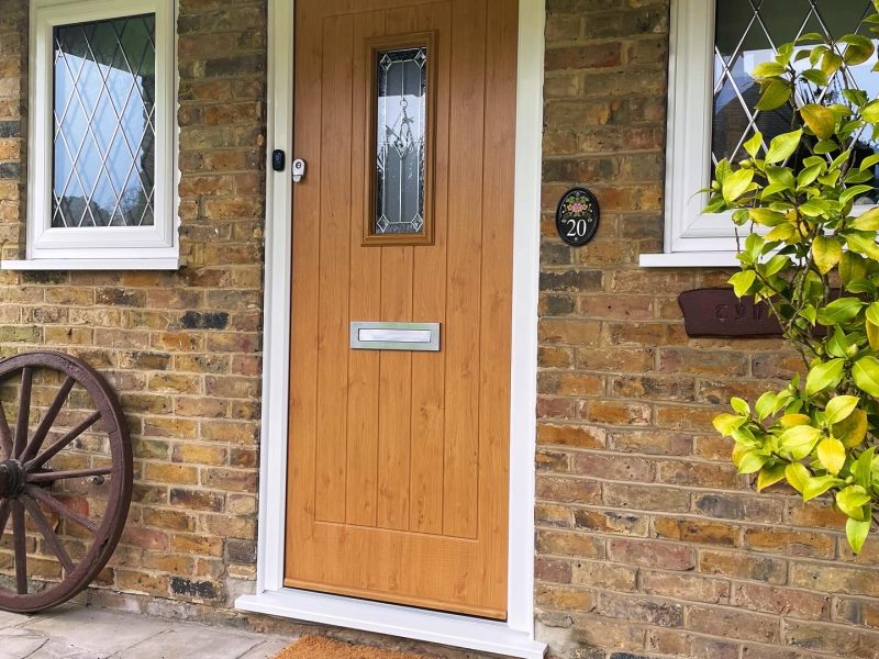 oak composite door