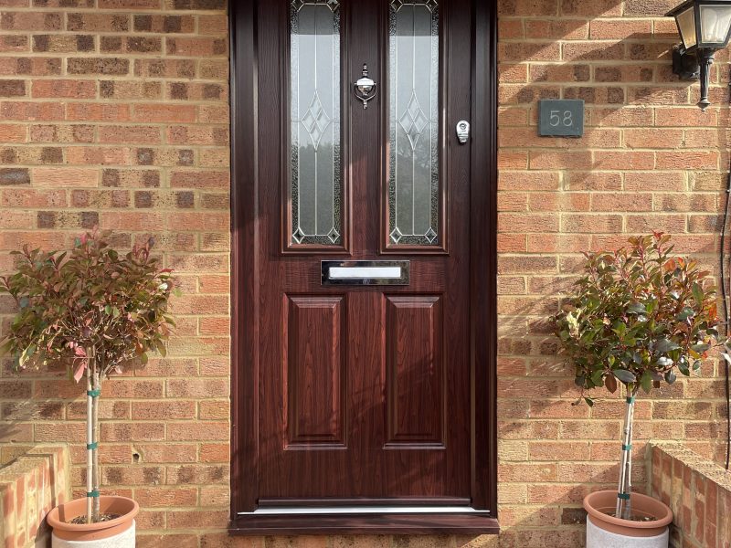 mahogany front door