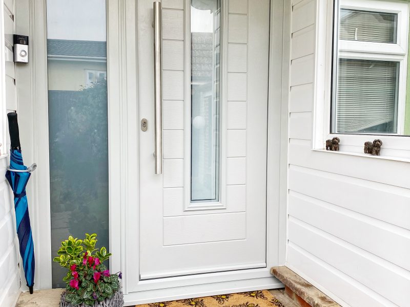 white composite door