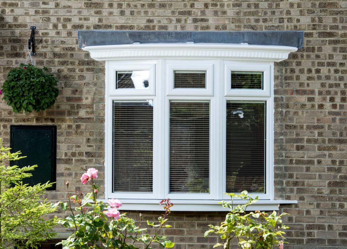 white triple glazing windows