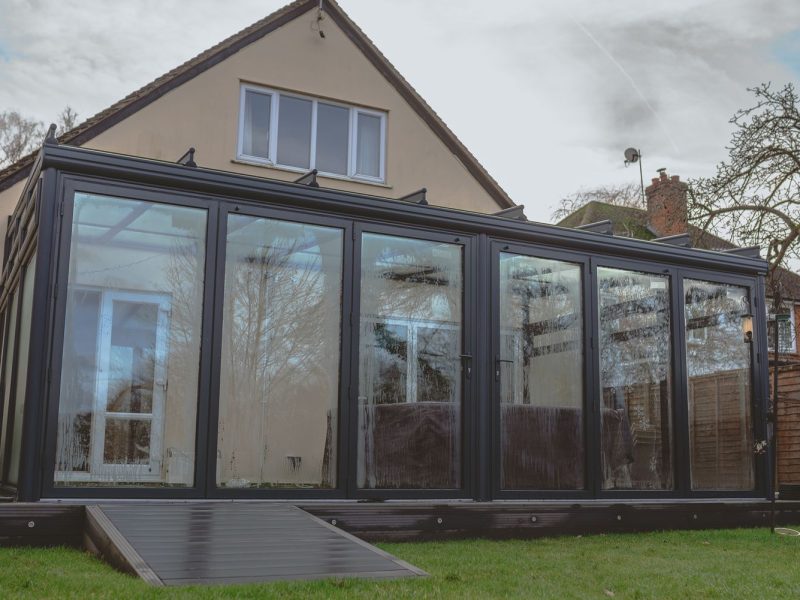 navy bifold doors woking