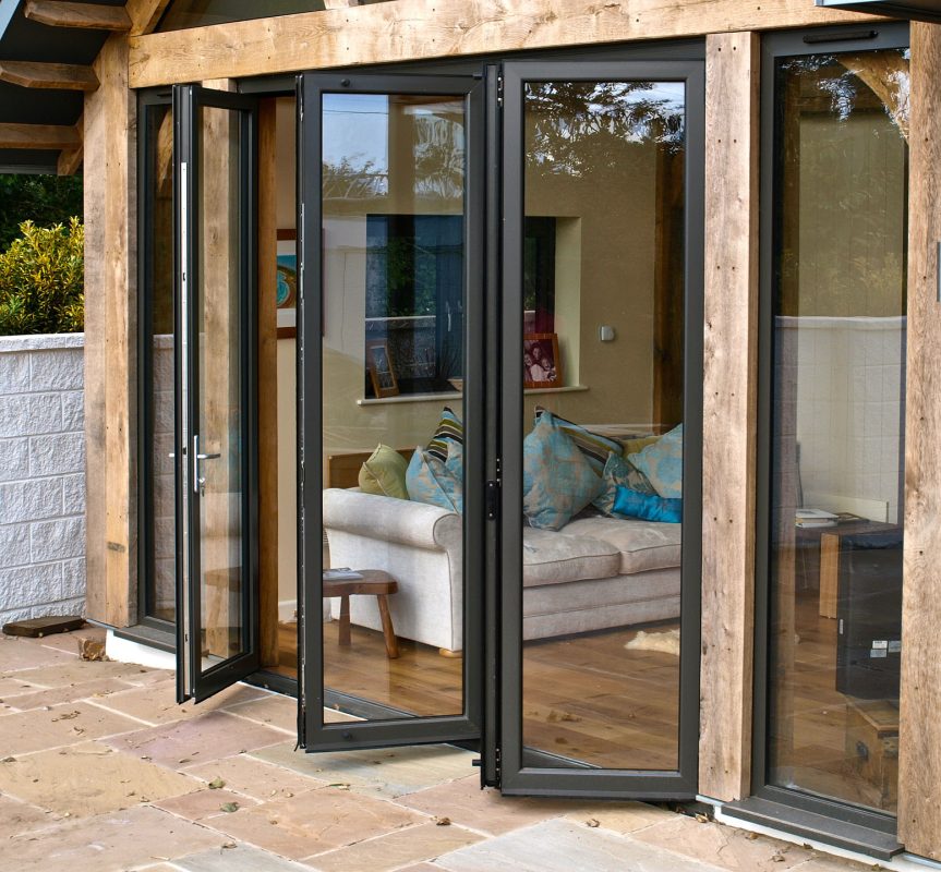 slimline aluminium bifold doors